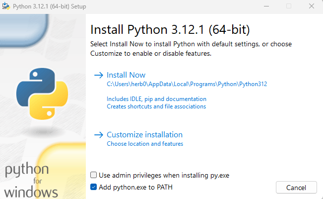 Python Install